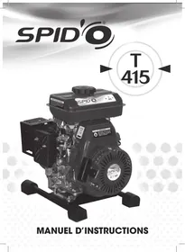 Notice SPIDO T415 - 2814 Motopompe thermique