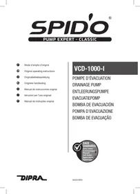 Notice SPIDO VCD1000I Pompe d'évacuation