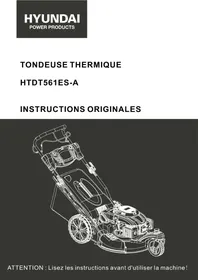 Notice HYUNDAI HTDT561ES-A - 196 CM³ 56 CM Tondeuse thermique