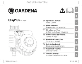 GARDENA EasyPlus 1888 - Programmateur piles