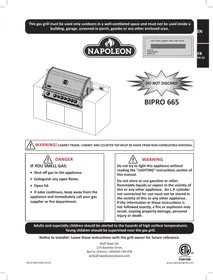 Notice NAPOLEON GRILLS BIPRO 665 Barbecue