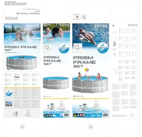 PRISM FRAME RONDE DIAM. 3,66 X H.1,22M INTEX