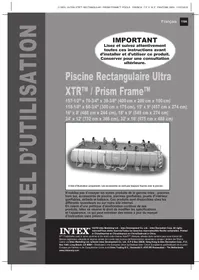 INTEX PRISM FRAME RECTANGULAIRE L.4,00 X L.2,00 X H. 1,00M - Piscine tubulaire