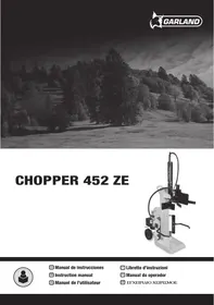 Notice GARLAND CHOPPER 452 ZE Log splitter