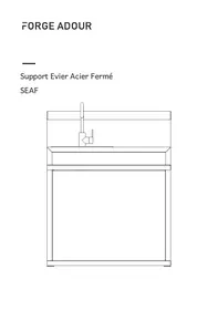 Notice FORGE ADOUR SEAF Support évier