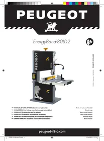 Notice PEUGEOT ENERGYBAND-80LD2 Scie à ruban