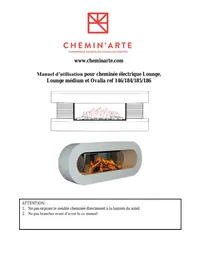 Notice CHEMINARTE LOUNGE MéDIUM Cheminée électrique