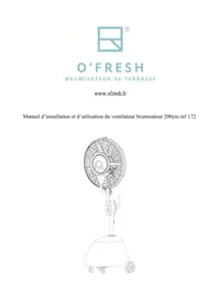 Notice OFRESH VENTILATEUR BRUMISATEUR SUR PIED 200CM Ventilateur