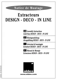 Notice ALDES DESIGN 100 H 100 MM Aérateur