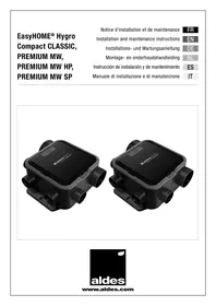 Notice ALDES EASYHOME® HYGRO COMPACT CLASSIC, PREMIUM MW, PREMIUM MW HP, PREMIUM MW SP Kit VMC simple flux