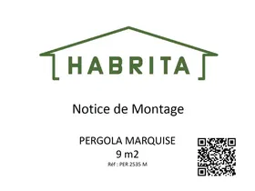 Notice HABRITA MARQUISE Pergola