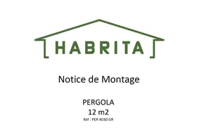 Notice HABRITA PER 4030 GR Pergola