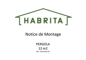 Notice HABRITA PER 4030 GN Pergola