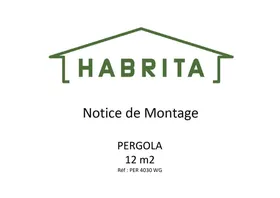 Notice HABRITA PER 4030 WG Pergola
