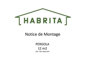 Notice HABRITA PER 4030 WN Pergola