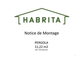 Notice HABRITA PER 3433 GE Pergola