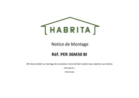 Notice HABRITA PER 36M30 Pergola