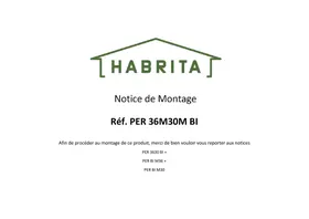 Notice HABRITA PER 36M30M BI Pergola
