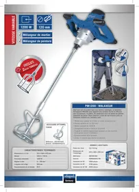 SCHEPPACH PM1200 - Malaxeur