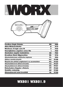 WORX WX801 WX801.9 - Haakse slijper