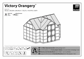 Notice PALRAM VICTORY ORANGERY Serre polycarbonate