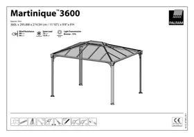 Notice PALRAM MARTINIQUE 3600 Tonnelle