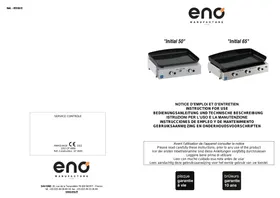 Notice ENO INITIAL 50 - INITIAL 65 Plancha gaz