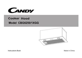Notice CANDY CBG6250/1XGG Groupe filtrant