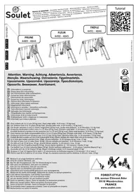 Notice SOULET PRUNE - FLEUR - TREFLE Balançoire