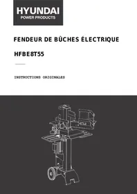 Notice HYUNDAI HFBE8T55 Fendeur de bûches