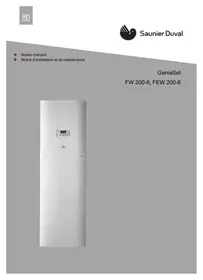 SAUNIER DUVAL GENIASET MAX 15 - FW 200-6, FEW 200-6 - Pompe à chaleur air/eau