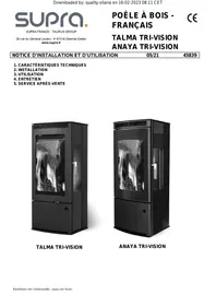 SUPRA TALMA TRI-VISION ANAYA TRI-VISION - Fogão a lenha