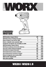WORX WX261 WX261.9 - Impact driver