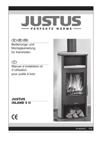 Notice JUSTUS ISLAND 5 II Holzofen