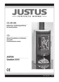 Notice JUSTUS USEDOM 5 D II Holzofen