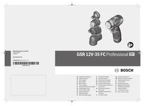 Notice BOSCH GSR 12 V-35 FC مثقاب