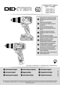 Notice DEXTER 12SD2-25RC.1A 20SD2-35RC.2A 20SD2-35RC.2B Акумуляторна дриль