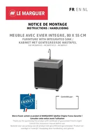 Notice LEMARQUIER MC80PEVE13 évier