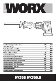 WORX WX500 WX500.9 - Reciprocating saw