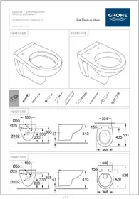 GROHE SOLIDO SLIM FIT - WC suspendu