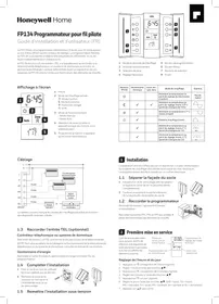 Notice HONEYWELL HOME FP134 Thermostat