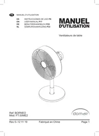 Notice DOMAIR BORNEO Ventilateur