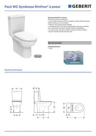 GEBERIT SYMBIOSE RIMFREE - WC