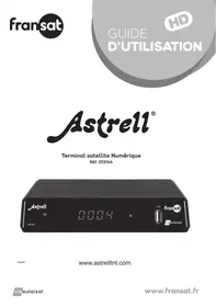 Notice ASTRELL TERMINAL SATELLITE NUMéRIQUE 013144 Décodeur tnt