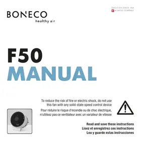 BONECO F50 - Ventilateur de table