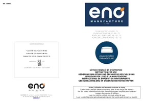 Notice ENO FUSION 60 - 75,  RIVIERA 45 - 60 - 75 , BERGERAC 45 - 60 - 75 , CHAMBORD 45 - 60 - 75 Plancha
