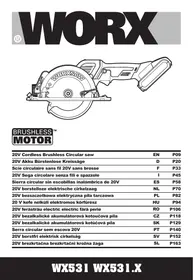 WORX WX531 WX531.X - Sega circolare