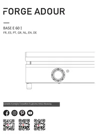 Notice FORGE ADOUR BASE E 60 I Plancha