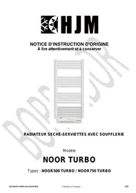 HJM NOOR500 TURBO / NOOR750 TURBO - Sèche-serviettes électrique