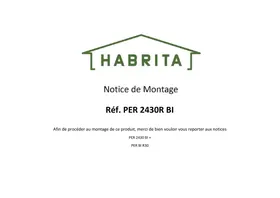 Notice HABRITA PER 2430R BI Pergola